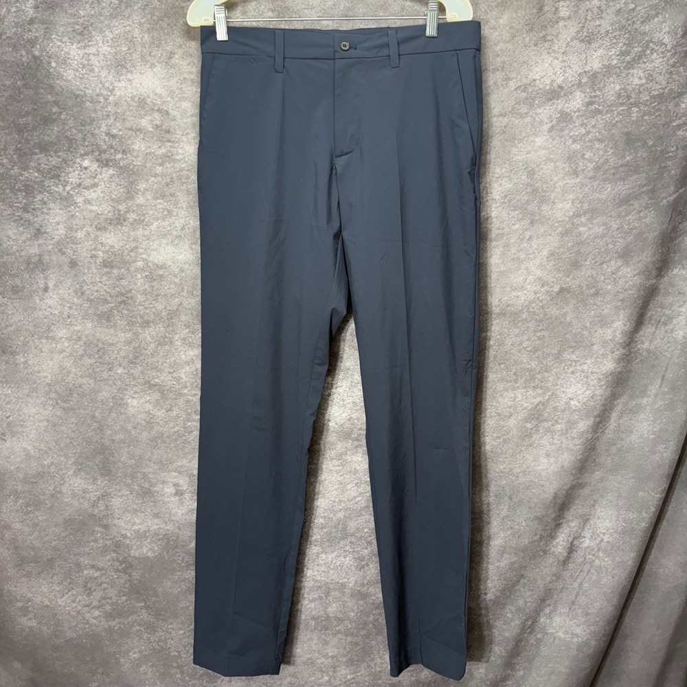 J.Lindeberg Saks Golf Pants Chinos Mens Size 30x32 Navy Blue Slim Stretch